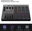 EMP16 MIDI Pad Controller Beat Maker Machine With Bluetooth, 16 RGB Velocity Sensitive Beat Pads, 16 Level, Full/Half Level, OLED Display, MIDI In/Out