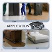 Furniture Moving Dolly 4 Wheel Mover Trolley Lifter Slider Tool Set 360 Degree Swivel Heavy Duty Steel Equipment Bed Sofa Piano Safe Appliance 500kg