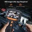 Two-Way Articulating Borescope Camera with Light Endoscope Inspection Snake Camera with 0.33in Articulated Probe for Mechanic Automotive Engine Wall