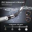 Two-Way Articulating Borescope Camera with Light Endoscope Inspection Snake Camera with 0.33in Articulated Probe for Mechanic Automotive Engine Wall