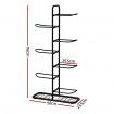 Everfit Ball Storage Rack Sports Equipment Organizer 7-Tier Holder for Garage Gym Black