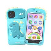 Kids Smart Phone with 32GB, 4.0 Inch Touchscreen Dual Camera Cell Phone, Learning Educational Toys Birthday Gifts for Boys and Girls (Blue)