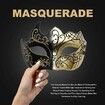 Masquerade Mask for Men Vintage Venetian Mask Halloween Mask for Party Prom Ball Costume Mask