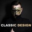 Masquerade Mask for Men Vintage Venetian Mask Halloween Mask for Party Prom Ball Costume Mask