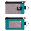 Minimalist RFID Blocking Small Wallet with ID Window,WaterResistant Zip Id Case Wallet with Lanyard Keychain for Cards,Cash,Travel,Women,Men