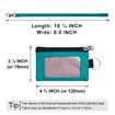 Minimalist RFID Blocking Small Wallet with ID Window,WaterResistant Zip Id Case Wallet with Lanyard Keychain for Cards,Cash,Travel,Women,Men