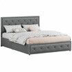 ALFORDSON Bed Frame Queen Size Gas Lift Storage Mattress Base Fabric Grey DIANA