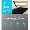 ALFORDSON Bed Frame Queen Size Gas Lift Storage Mattress Base Fabric Grey DIANA
