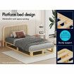 ALFORDSON Bed Frame Wooden Timber King Single Mattress Base Platform Oak JACOB
