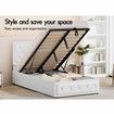 ALFORDSON Bed Frame King Single Gas Lift Storage Mattress Base Leather DIANA