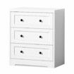 ALFORDSON Chest of Drawers 3 Drawer Storage Cabinet Bedside Table Hamptons White