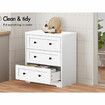 ALFORDSON Chest of Drawers 3 Drawer Storage Cabinet Bedside Table Hamptons White