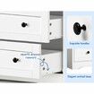 ALFORDSON Chest of Drawers 3 Drawer Storage Cabinet Bedside Table Hamptons White