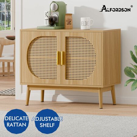 ALFORDSON Buffet Sideboard Cabinet Storage Rattan Cupboard Shelf Hallway Pantry