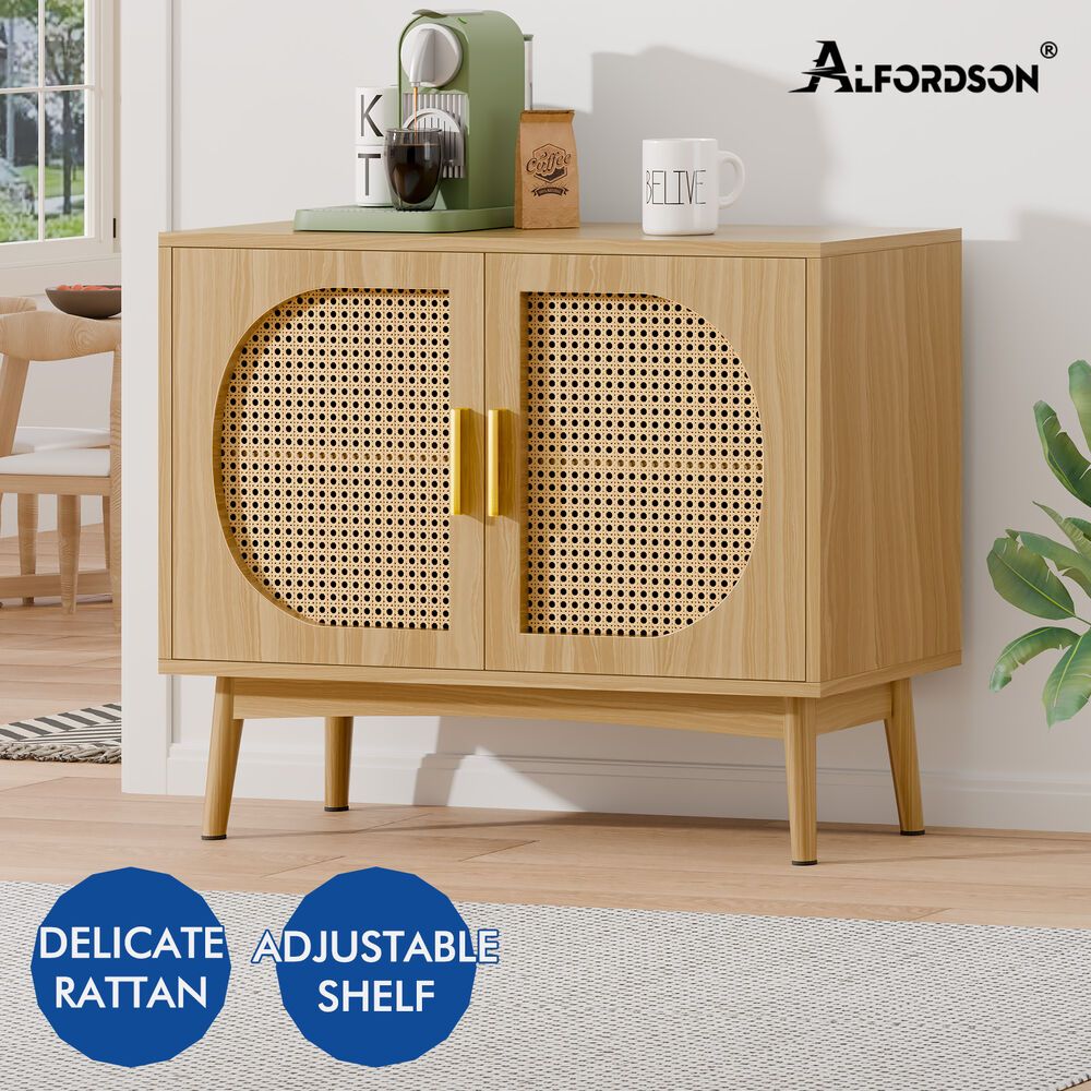 ALFORDSON Buffet Sideboard Cabinet Storage Rattan Cupboard Shelf Hallway Pantry