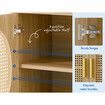 ALFORDSON Buffet Sideboard Cabinet Storage Rattan Cupboard Shelf Hallway Pantry