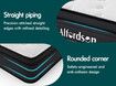 ALFORDSON Mattress Single Bed Euro Top Spring Foam Bedding 23CM Medium Firm