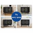 ALFORDSON Buffet Sideboard Cupboard Cabinet Storage Fluted Doors Black Pantry