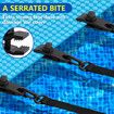 Pool Solar Cover Reel Accessory Kit,Pool Solar Cover Straps and Clips,Solar Blanket Straps Kit,For Swimming Pool
