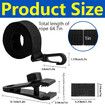 Pool Solar Cover Reel Accessory Kit,Pool Solar Cover Straps and Clips,Solar Blanket Straps Kit,For Swimming Pool