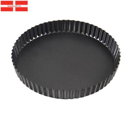 SwissPro Non Stick Fluted Quiche Pan