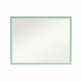 Wall Mirror Rectangular Frame Bathroom 70x90cm Turquoise