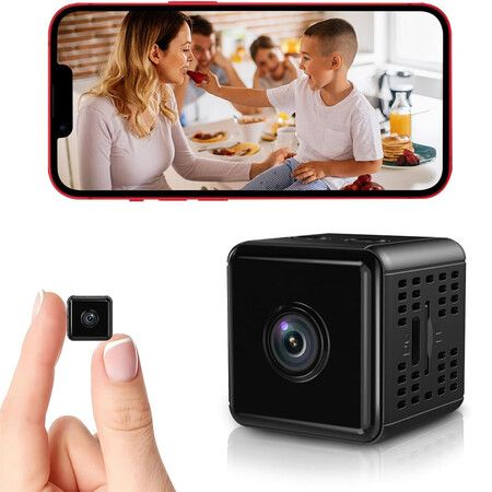 Hidden Camera, 1080P WiFi Spy Camera with Night Vision and Motion Detection, Indoor Security Camera for Pet, Baby, Nanny
