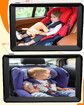 7 inch 8 LED AHD light sensor Rear Seat Backseat View Car Dual Cameras HD1080P Split Screen 360 Wide Dual View Infrared Night Vision Rear Facing Mirror