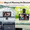 7 inch 8 LED AHD light sensor Rear Seat Backseat View Car Dual Cameras HD1080P Split Screen 360 Wide Dual View Infrared Night Vision Rear Facing Mirror