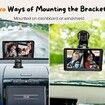 7 inch 8 LED AHD light sensor Rear Seat Backseat View Car Dual Cameras HD1080P Split Screen 360 Wide Dual View Infrared Night Vision Rear Facing Mirror