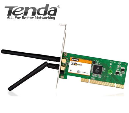 Tenda 300Mbps Wireless PCI Adapter with Detachable Antenna W322P+