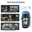 6.86inch 8 LED light sensor Rear Seat Backseat View Car Camera HD1080P Split Screen 360 Wide Dual View Infrared Night Vision Rear Facing Mirror