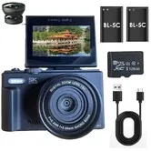 5K Digital Camera for Photography UHD Autofocus WiFi 75 MP 3 Inch 180 Degree Flip Screen 18X Zoom Compact Point Shoot Vlogging Camera(Black)