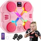 Music Boxing Machine for Kids,Bluetooth Punching Toy with Lights & Sound,Boxing Mchine with Gloves