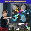 Music Boxing Machine for Kids,Bluetooth Punching Toy with Lights & Sound,Boxing Mchine with Gloves