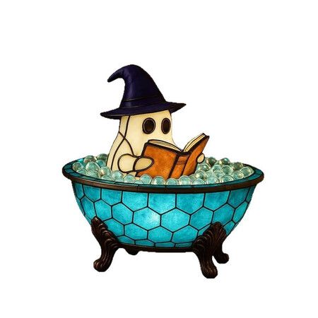 15cm Ghost Bubble Bath Lamp Christmas Decoration Battery Powered Ideal For Halloween Christmas decorations