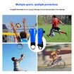 Blue Football 15cm Shin Pads For Kidds size With Ankle Protection Non Slip Guards Training Equipment for Football Hockey Rugby Size S