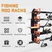 Wall Mounted Fishing Rod Holders Holds Up To 10 Rods,Fishing Rod Rack For Garage,Fishing Pole Holders, Fishing Rod Rack,Fishing Gear Gifts