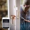 4 Pack WiFi Door and Window Sensors, Tuya Smart Alarm with Notification APP Control Home Security Alarm System