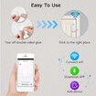 4 Pack WiFi Door and Window Sensors, Tuya Smart Alarm with Notification APP Control Home Security Alarm System