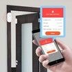 4 Pack WiFi Door and Window Sensors, Tuya Smart Alarm with Notification APP Control Home Security Alarm System