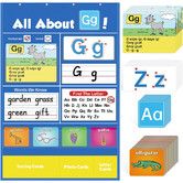 Alphabet Learning Pocket Chart Alphabet Wall Chart ABC Flash Cards Learning Games, Handwriting Practice Letter Tracing for boys and girls Age 3 Up