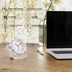 Small Analog Alarm Clocks, Battery Operated Desk Clock with Light, Adjustable Angle for Bedroom Living Room Decor (White)