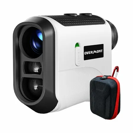 Golf Rangefinder  Slope 5-1000m Laser Range Finder 6.5X Magnification with Flag Pole Locking Vibration Continuous Scan  Rechargeable with  Stripe