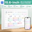 WiFi Wall Digital Calendar Planner 15.6 Inch Touch Screen Chore Chart Smart Electronic HD IPS Display Family Meal Schedule Organiser Video Photo Frame