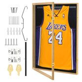 Jersey Shadow Box Frame Sports Memorabilia Display Case Wall Mounting Showcase Football Basketball Hockey Custom Shirt Framing Cabinet with Locks