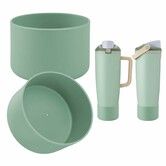 2PCS Silicone Boot Compatible with Owala 30oz & 40oz FreeSip Sway Bottles & Tumblers,Protective Anti-Slip Bottom Cover Sleeve for Freesip Sway Tumbler