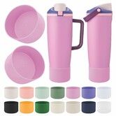2PCS Silicone Boot Compatible with Owala 30oz & 40oz FreeSip Sway Bottles & Tumblers,Protective Anti-Slip Bottom Cover Sleeve for Freesip Sway Tumbler