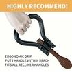 Tilting Recliner Handle Extender,Replacement Tilt Pull Handle,Tilt Lever Extension Large Grip,Portable Sturdy Steel,Easy Installation, Black
