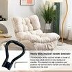 Tilting Recliner Handle Extender,Replacement Tilt Pull Handle,Tilt Lever Extension Large Grip,Portable Sturdy Steel,Easy Installation, Black